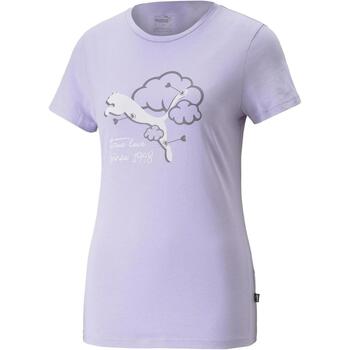 Vêtements Femme t-shirt proves it Puma Graphics Valentine Tee Violet
