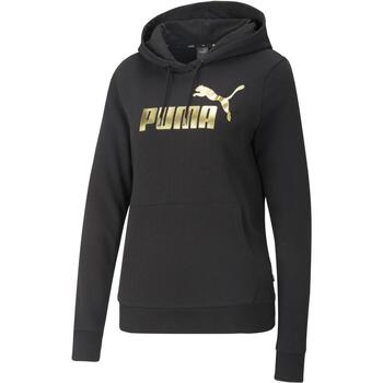 Vêtements Femme Sweats Puma Essentials Metallic Logo Noir