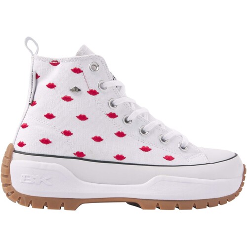 Chaussures Femme Baskets montantes addition British Knights KAYA MID FLY FEMMES BASKETS MONTANTE Blanc
