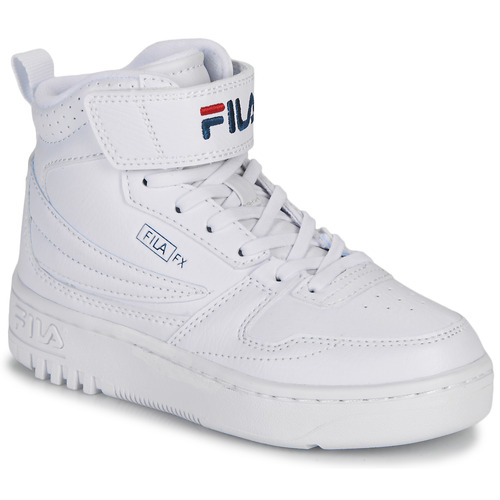 Chaussures Enfant Baskets Outlineantes Fila FXVENTUNO VELCRO MID KIDS Blanc