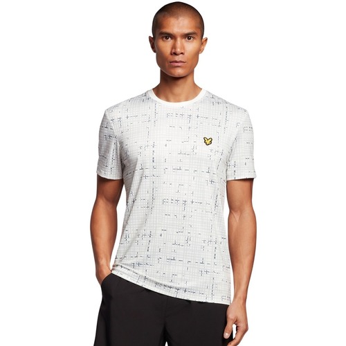 Vêtements Homme T-shirts manches courtes Lyle & Scott T-shirt  Grid Blanc