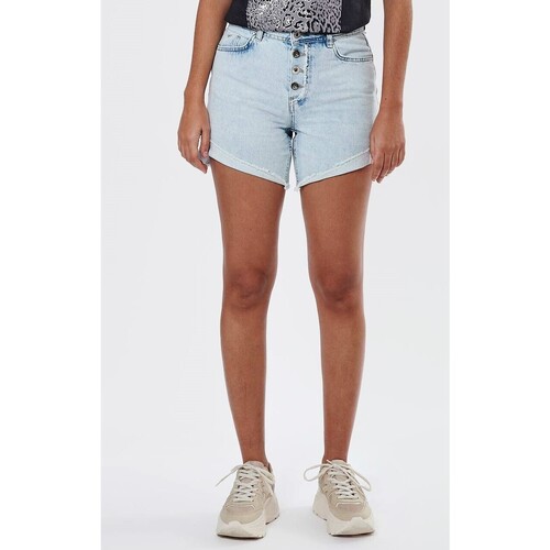 Vêtements Femme Shorts / Bermudas Kaporal - Short en jean - bleu clair Autres