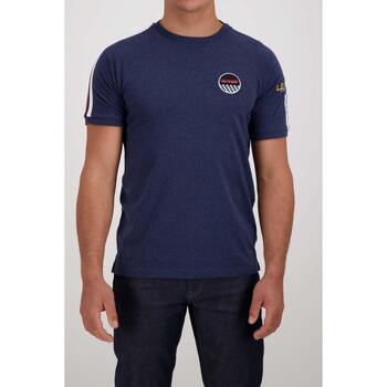 Vêtements Homme lardini cotton long-sleeve shirt 3Gm TSM09-120 DARK INDIGO BLUE Bleu
