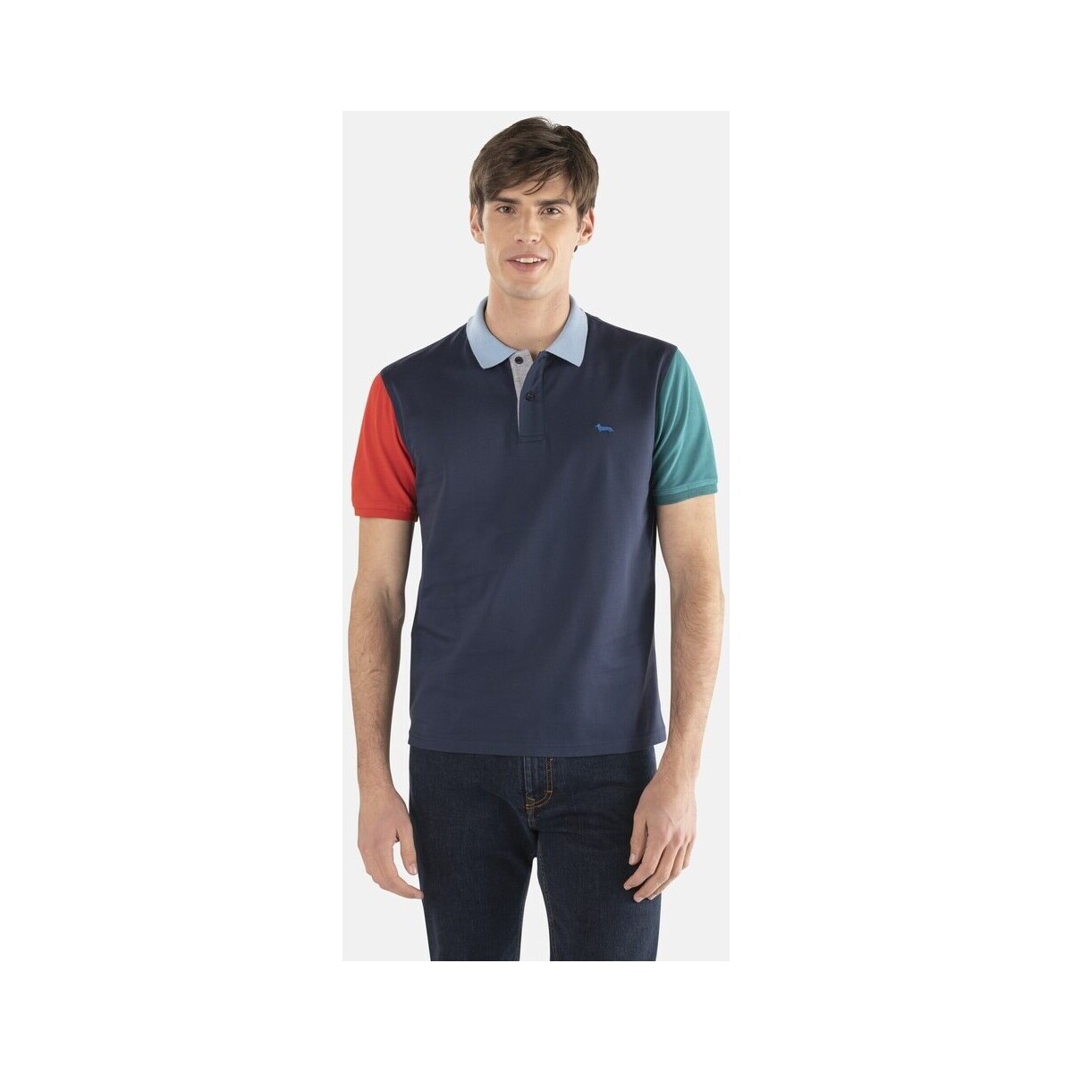 Vêtements Homme T-shirts & Polos Harmont & Blaine LRJ351021215 Bleu