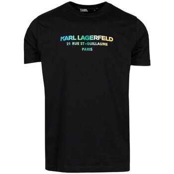 Vêtements Homme T-shirts manches courtes Karl Lagerfeld  Noir