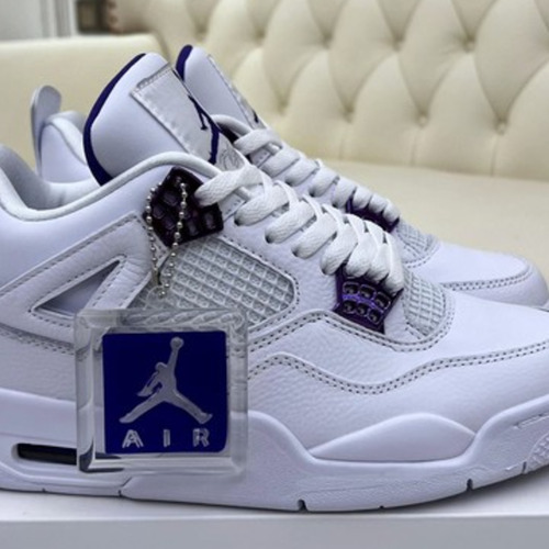 Chaussures Homme Baskets basses Nike Air Jordan 4 Violet