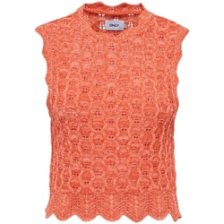 Vêtements Femme Pulls Only Top Luna Life - Orange Peel Orange
