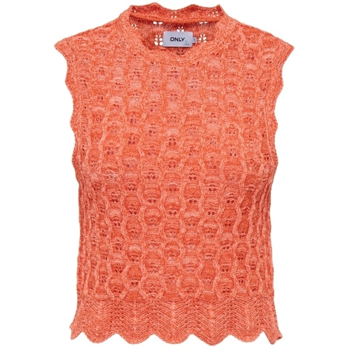 Vêtements Femme Pulls Only Top Luna Life - Orange Peel Orange