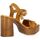 Chaussures Femme Sandales et Nu-pieds Kaola Nu pieds cuir velours Marron