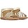 Chaussures Fille Sandales et Nu-pieds Naturino Sandales en cuir métallisé RUBINO Doré