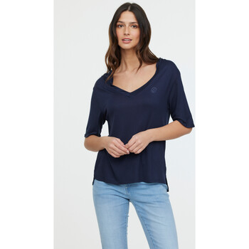 Vêtements Femme Threadbare Tall Mix en match Basic sweatshirt met ronde hals in zwart Lee Cooper T-shirt ADOUNA M Navy Bleu