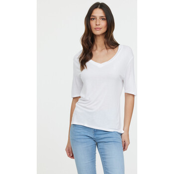 Vêtements Femme T-shirts & Polos Lee Cooper T-shirt ADOUNA M Optic white Optic white
