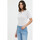 Vêtements Femme T-shirts & Polos Lee Cooper Polo BAHIA MC Optic white Blanc
