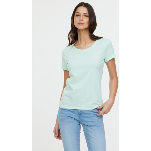 Vêtements Femme T-shirt Arari Mc Glossy Green Lee Cooper T-shirt ARARI MC Lagoon Bleu