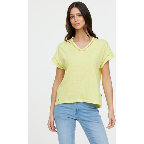 Vêtements Femme Thom Browne 4-Bar stripe long-sleeve shirt Lee Cooper T-shirt ACANA MC Lemon Jaune