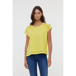Vêtements Femme Printemps / Eté Lee Cooper T-shirt ANIELE SM Lemon Jaune