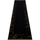 Les Petites Bomb Tapis Rugsx Tapis, le tapis de couloir GLOSS moderne 80x200 cm Noir