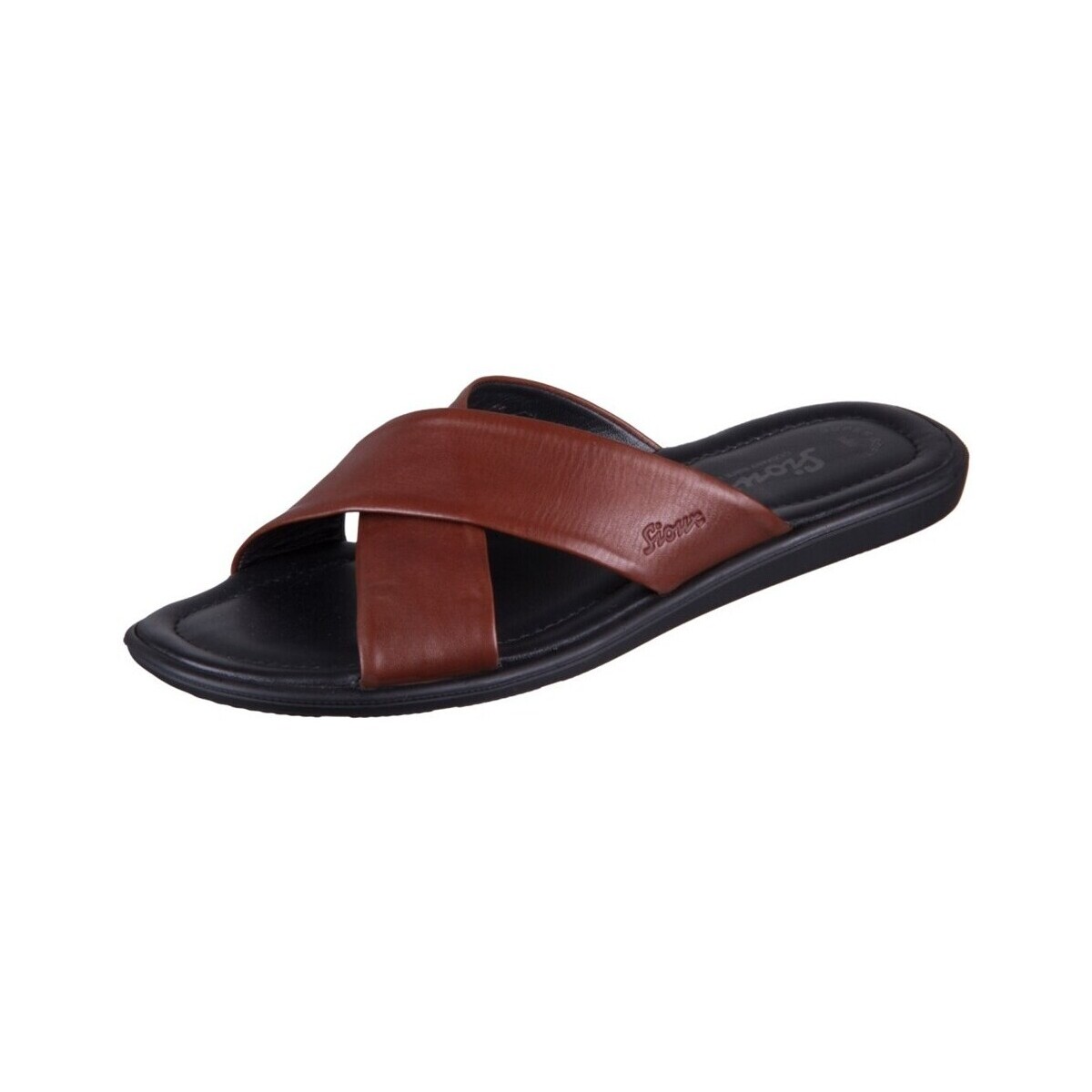 Chaussures Homme Tongs Sioux Minago Marron