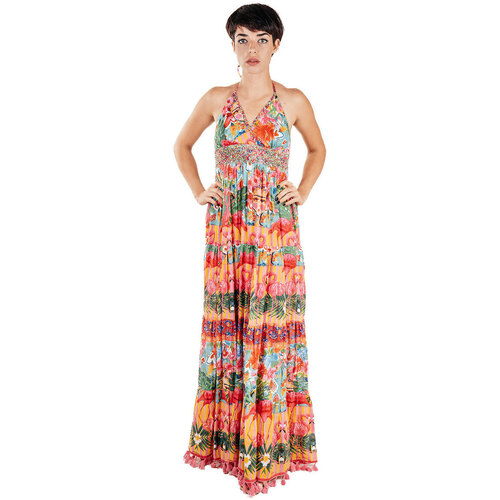 Vêtements Femme Robes longues Isla Bonita By Sigris Sandales et Nu-pieds Multicolore