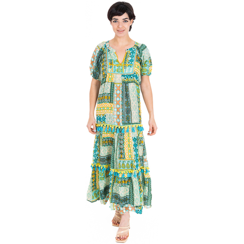Vêtements Femme Robes longues Isla Bonita By Sigris Lampes à poser Vert