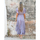 Vêtements Femme Robes longues Isla Bonita By Sigris Longue Robe Midi Violet