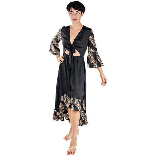 Vêtements Femme Robes longues Isla Bonita By Sigris Plaids / jetés Noir