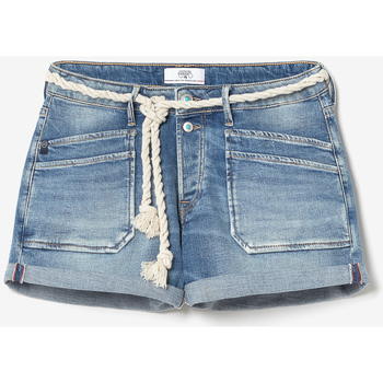 Vêtements Femme Shorts / Bermudas Paniers / boites et corbeillesises Short madrague en jeans bleu Bleu