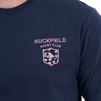 Ruckfield T-shirt coton biologique col rond Bleu