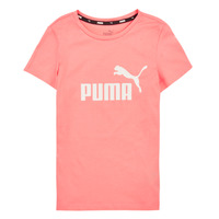 Vêtements Fille T-shirts manches courtes Puma ESS LOGO TEE G Rose