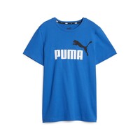 Vêtements Garçon T-shirts manches courtes Puma ESS+ 2 COL LOGO TEE B Bleu