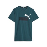 Vêtements Garçon T-shirts manches courtes Puma ESS+ 2 COL LOGO TEE B Vert foncé