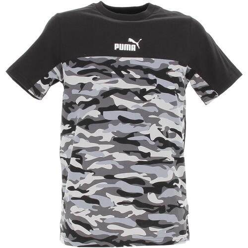 Vêtements Homme T-shirts manches courtes Puma Fd ess blk camo tee Noir