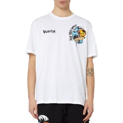 Vêtements Homme Automne / Hiver Disclaimer T-shirt en jersey  imprim surf Blanc