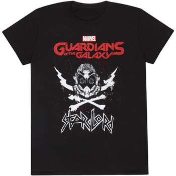 Vêtements T-shirts manches longues Guardians Of The Galaxy Crossbones Noir