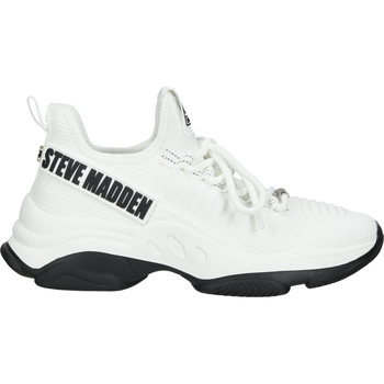 Chaussures Femme Baskets basses Steve Madden Mac-E SM19000019 Sneaker Blanc
