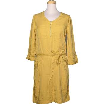 robe courte cache cache  robe courte  38 - t2 - m jaune 