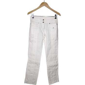 pantalon promod  pantalon slim femme  36 - t1 - s blanc 