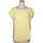 Vêtements Femme T-shirts Courtes & Polos Only top manches courtes  36 - T1 - S Jaune Jaune