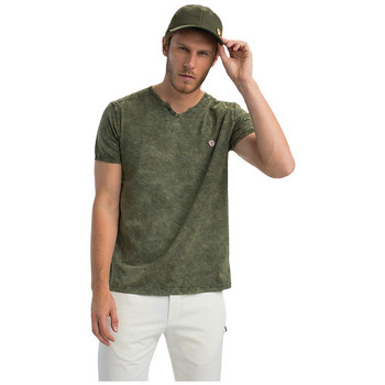 Vêtements Homme T-shirts & Polos Benson&cherry CLASSIC T-SHIRT MC - Kaki - XL Kaki