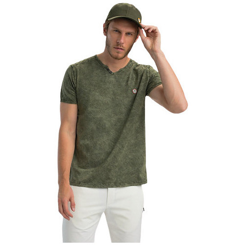 Vêtements Homme T-shirts & Polos Benson&cherry CLASSIC T-SHIRT MC - Kaki - L Multicolore