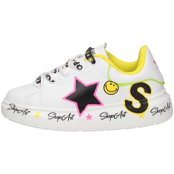 Chaussures Fille Baskets basses Shop Art SAG80313 Basket Enfant blanc Multicolore