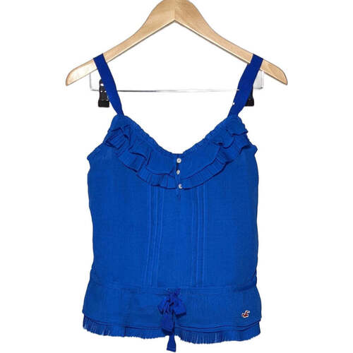 Vêtements Femme Malles / coffres de rangements Hollister débardeur  36 - T1 - S Bleu Bleu