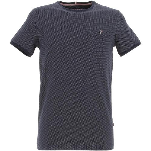 Vêtements Homme T-shirts double-breasted courtes Benson&cherry Classic t-shirt mc Bleu