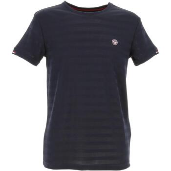 Vêtements Homme T-shirts manches courtes Benson&cherry Tricolore t-shirt mc Bleu marine