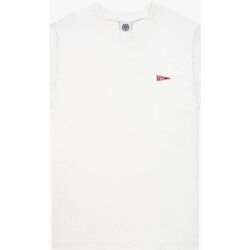 Vêtements T-shirts & Polos Franklin & Marshall JM3110.1009P01 PATCH PENNANT-011 Blanc