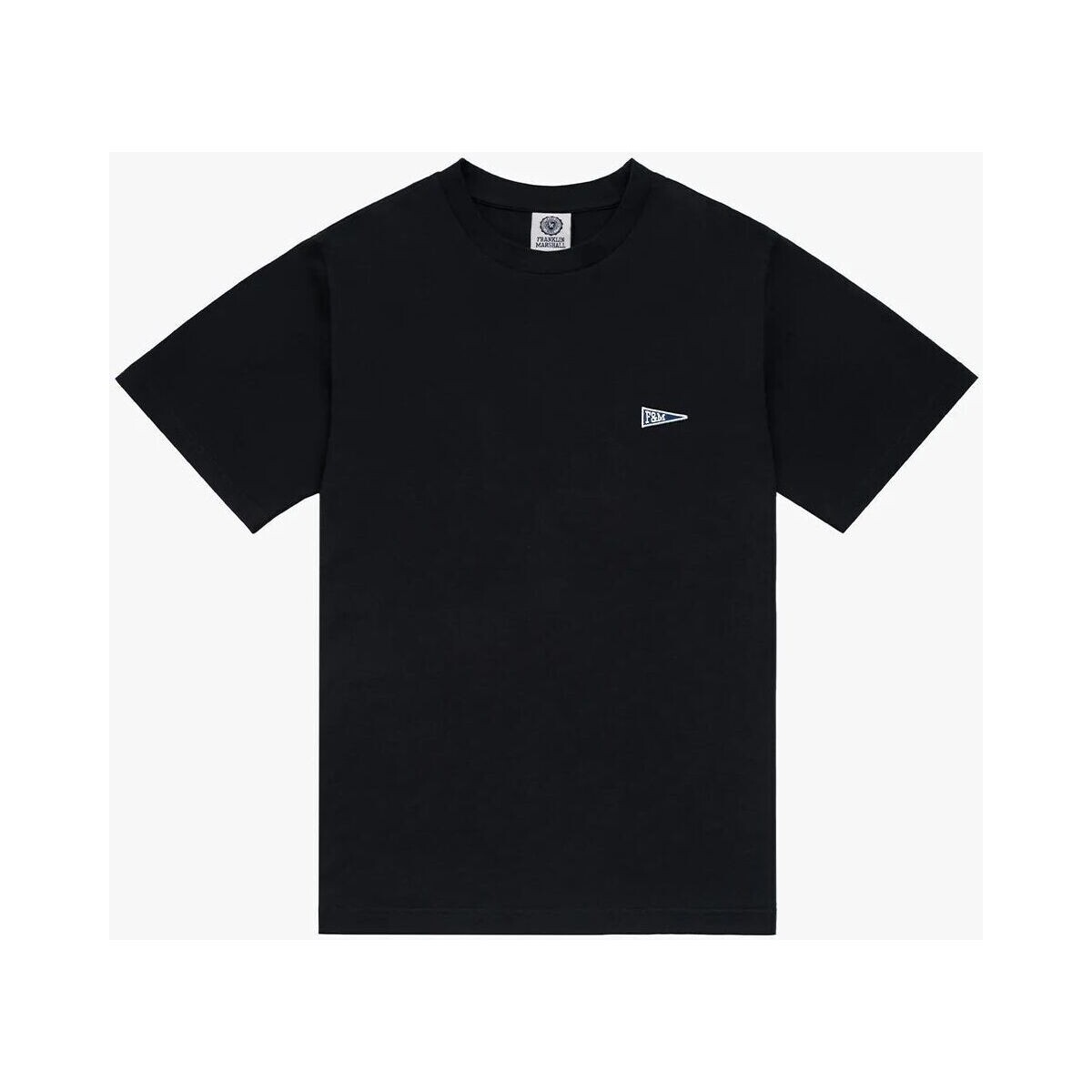 Vêtements T-shirts & Polos Franklin & Marshall JM3110.1009P01 PATCH PENNANT-980 Noir