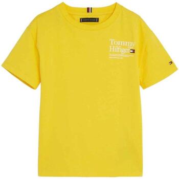 Vêtements Garçon T-shirts & Polos Tommy Hilfiger  Jaune