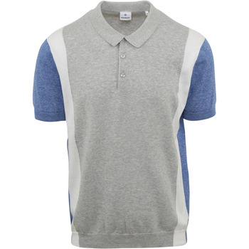 t-shirt blue industry  polo m18 gris 