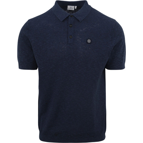 Vêtements Homme T-shirts & Polos Blue Industry Polo M14 Lin Bleu Foncé Bleu