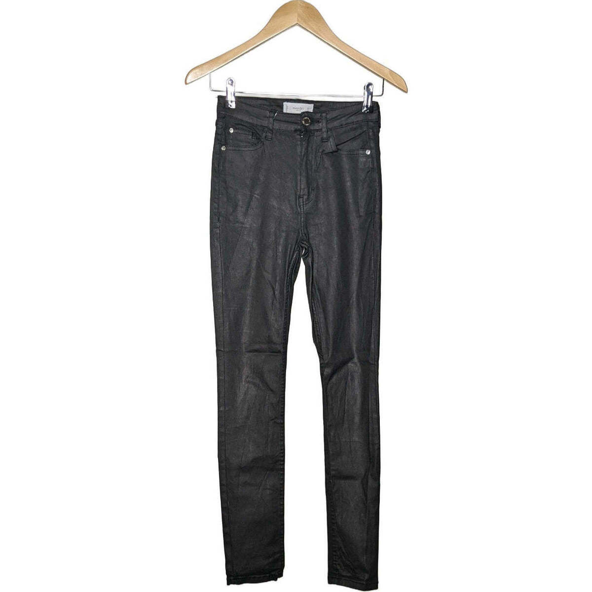 Vêtements Femme Jeans Mango jean insert droit femme  34 - T0 - XS Noir Noir